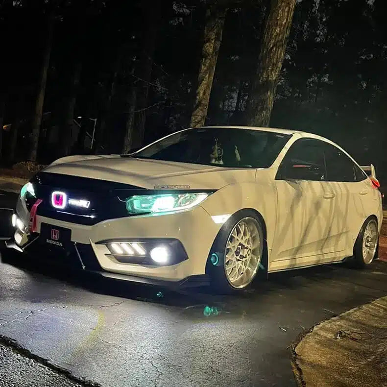 Emblème Honda Lumineux LED bicolore pour calandre  6