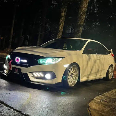 Emblème Honda Lumineux LED bicolore pour calandre  6