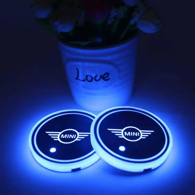Porte-Gobelet LED Mini Cooper 7 Couleurs Rechargea 2