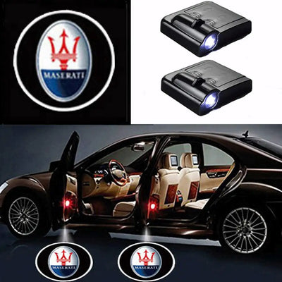 Projecteurs LED De Porte Maserati - Pack 2 Logo Projection Sol