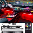 Lumière d'ambiance voiture 72 LED RGB intérieur multicolore