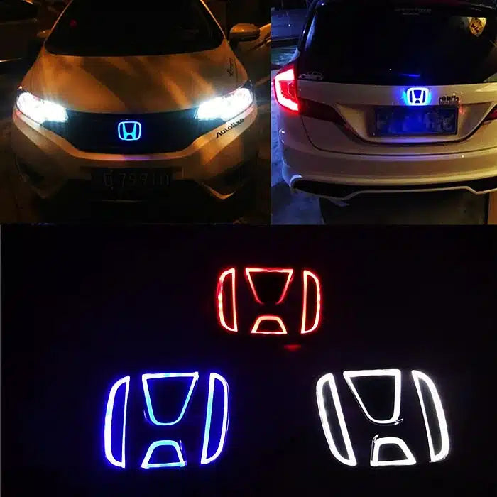 Emblème Honda Lumineux LED bicolore pour calandre et coffre