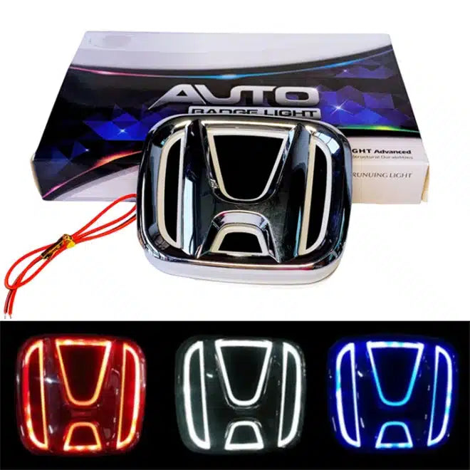Emblème LED Honda Feux Arrière Multicolore 2 Tailles