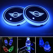 Porte-Gobelet LED Mini Cooper 7 Couleurs Rechargeable Kit 2