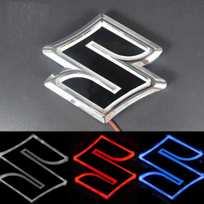Emblème Suzuki LED 5D Lumineux Multicolore Feu Arrière 12V