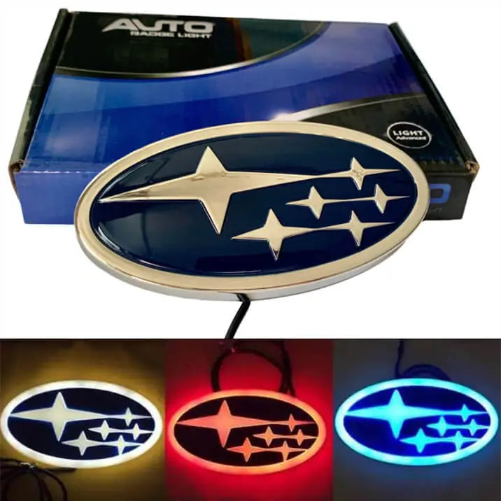 Emblème LED lumineux Subaru 4D pour hayon Forester Legacy Impreza