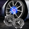 Cache Moyeu LED Mercedes 75mm Flottant Multicolore Kit 4