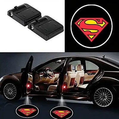 Projecteur porte LED logo Superman pour voiture kit 2 pièces