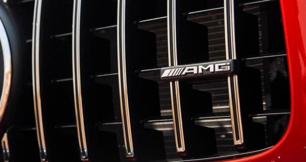 Emblème calandre Panamericana AMG Mercedes argent