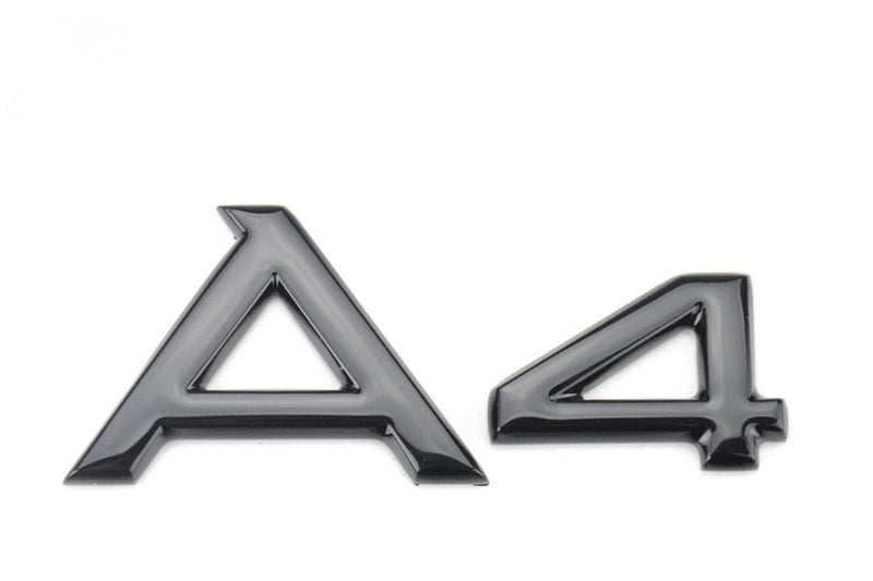 Emblème coffre Audi A4 noir brillant