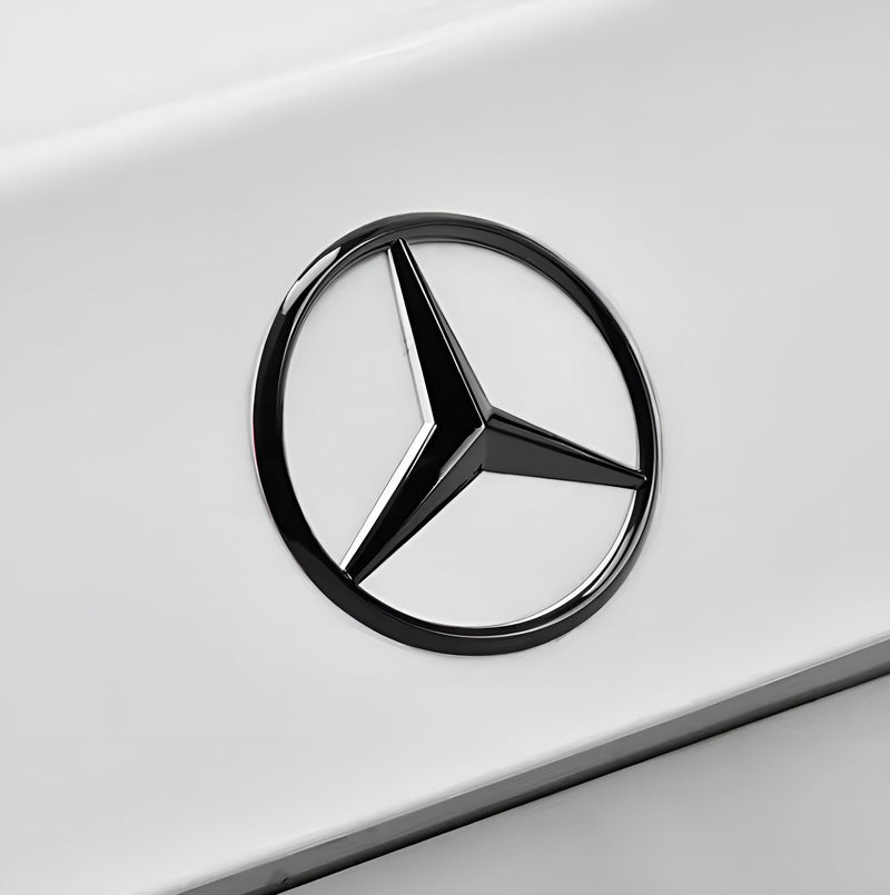 Emblème coffre Mercedes étoile noir