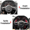 Extension palette au volant Audi aluminium - Becquet Voiture