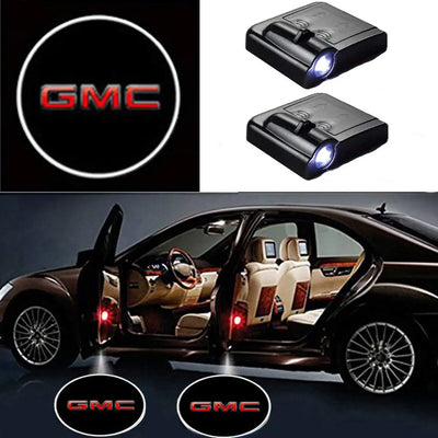 Projecteurs de porte LED GMC Logo sans fil 2 pièces