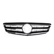 Grille Calandre Avant LED Noire Chromée Benz Classe C W204