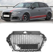 Grille Avant Nid Abeille RS3 Noir Audi A3 S3 2013-2016
