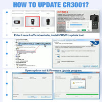 OBD2-Scanner LAUNCH Creader CR3001 Farbdisplay