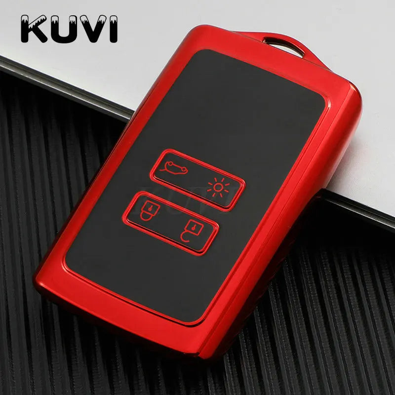 Étui de Protection Clé Renault TPU Koleos Kadjar Clio Captur Mégane Talisman Espace Zoé Scénic 4 Arkana Sandero