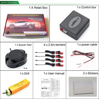 Radar de Recul GreenYi 4 Capteurs Plats 13 mm
