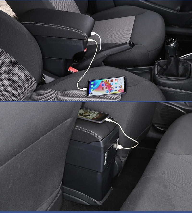 Accoudoir Central Citroën C3 et C4 Cactus avec Rangement et Prises USB