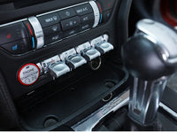Cache Boutons Console Ford Mustang 2015-2020 Kit 4 Pièces