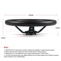 Volant Sport Universel 350 mm Cuir PU et Aluminium 14 Pouces