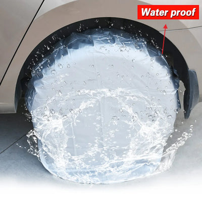 Housse de Protection Roue Voiture et Camping-Car Élastique