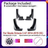 Bavettes Garde-Boue Skoda Octavia 3 MK3 A7 5E 2014-2019