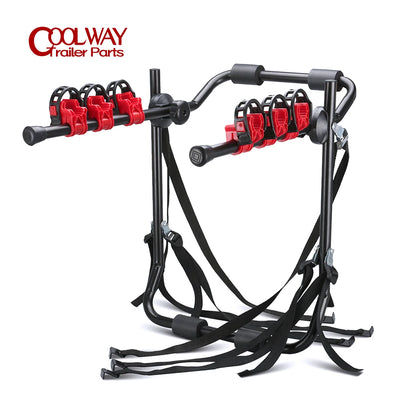 Porte-Vélos de Coffre 3 Vélos Acier 60 kg