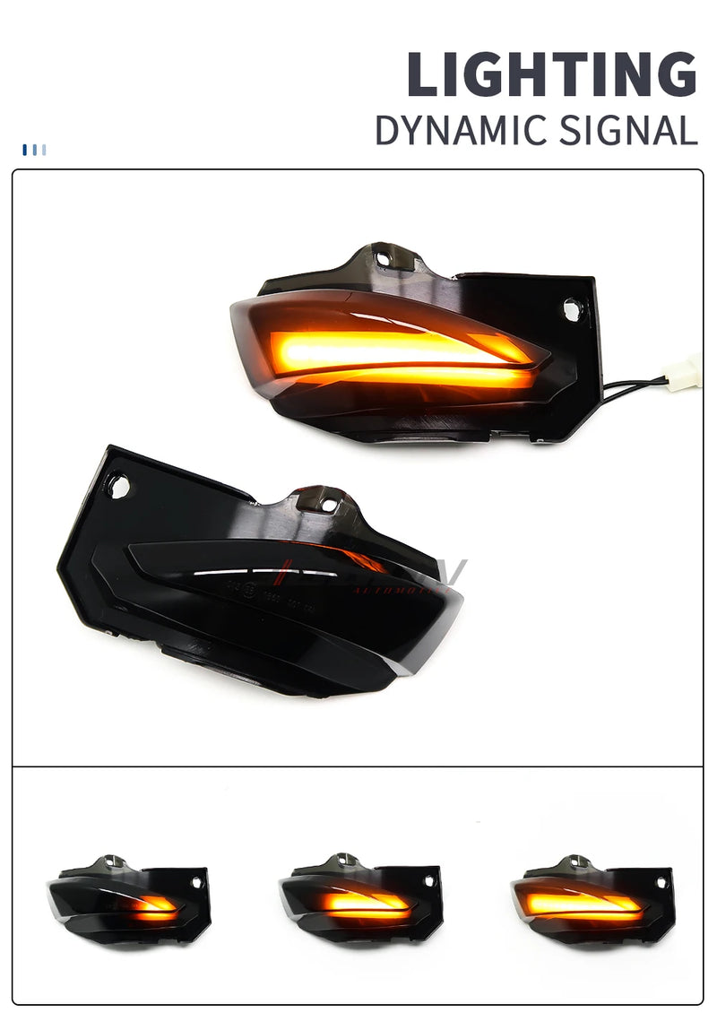 Clignotants Latéraux LED Dynamiques Séquentiels Toyota Corolla Sport E210 Sienta XP170 Yaris XP210 2019-2021 Noir ou Noir Fumé