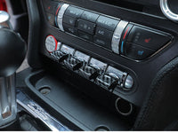 Cache Boutons Console Ford Mustang 2015-2020 Kit 4 Pièces
