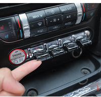 Cache Boutons Console Ford Mustang 2015-2020 Kit 4 Pièces