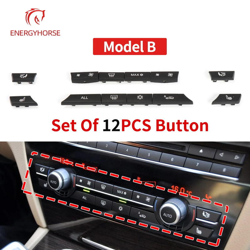 Cache-Boutons de Climatisation BMW Série 5 X5 F10 F15 — détail de finition