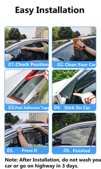 Déflecteurs de Vitres VW Jetta Berline 2013-2017 Anti-Pluie 4 Pièces