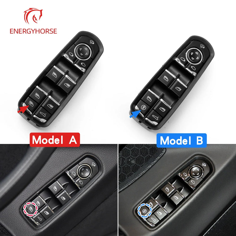 Bouton Lève-Vitre Porsche Panamera Cayenne Macan 2011-2016 — vue d'ensemble