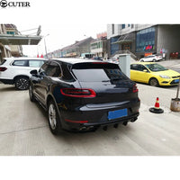 Diffuseur Arrière Porsche Macan 2014-2019 Carbone ou Fibre de Verre, Ancien ou Nouveau Modèle