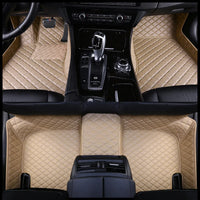 Tapis de Sol Renault Clio 4 2013-2018 Cuir Surpiqué Sur Mesure Jeu Complet Avant et Arrière