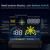Affichage Tête Haute OBD2 GPS Voiture Compteur de Vitesse Q10