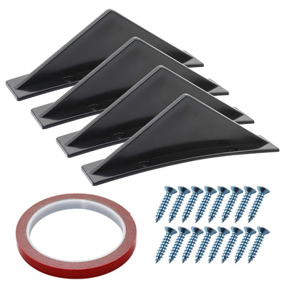 Aileron Diffuseur Shark Fins Universel 4 Pièces