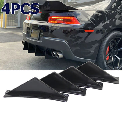 Aileron Diffuseur Shark Fins Universel 4 Pièces