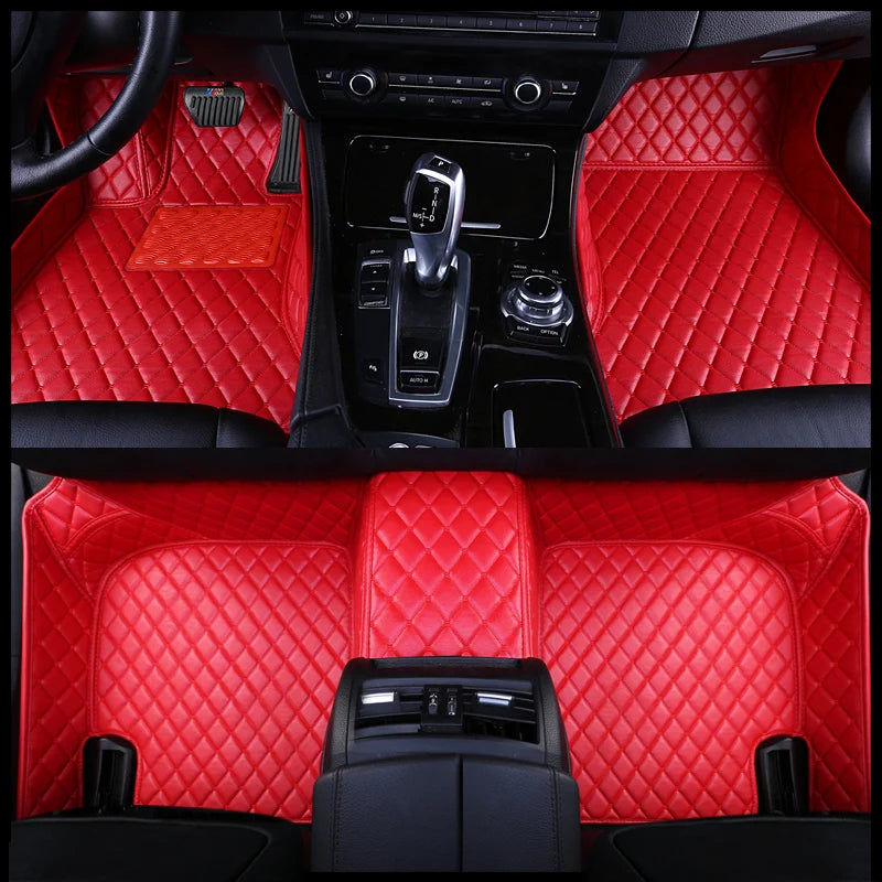 Tapis de Sol Renault Clio 4 2013-2018 Cuir Surpiqué Sur Mesure Jeu Complet Avant et Arrière