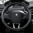 Couvre Volant Peugeot 208 308 2008 Forme D Cuir Bandes Laquées