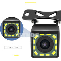 Kit Caméra de Recul Écran Rabattable 5 Pouces 12 LED Vision Nocturne