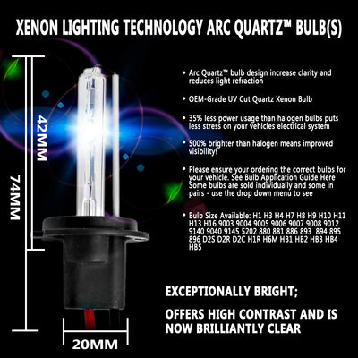 Ampoules Xénon HID 55W H7 H4 H1 Bi-Xénon Voiture
