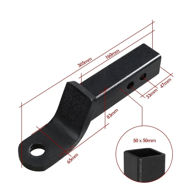 50 mm Ball Hitch 2-Inch Support 5000 lbs