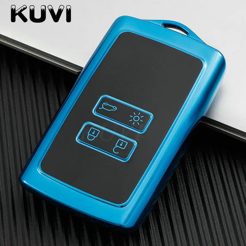 Étui de Protection Clé Renault TPU Koleos Kadjar Clio Captur Mégane Talisman Espace Zoé Scénic 4 Arkana Sandero