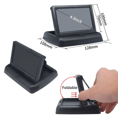 Caméra de Recul Écran LCD 4.3 Pouces Hippcron