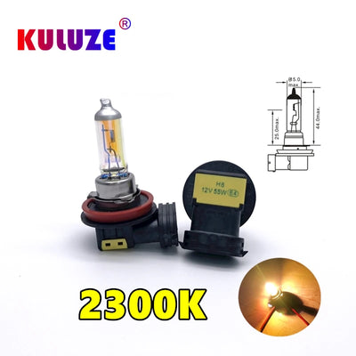 Ampoules Halogènes H1 H3 H4 H7 H8 H11 (Kit 2 Pièces)