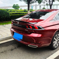 Becquet Peugeot 508 2019-2020 de Coffre en ABS Peint, Noir, Blanc, Rouge ou Aspect Carbone