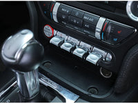Cache Boutons Console Ford Mustang 2015-2020 Kit 4 Pièces