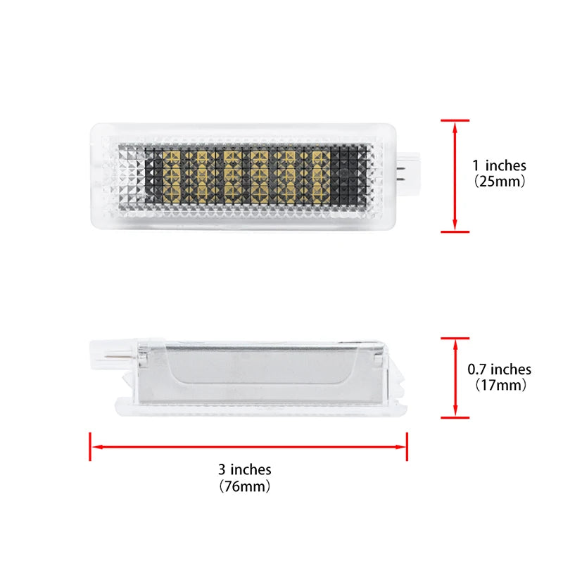 Lumière de Porte LED Land Rover, Lot de 4, Avant et Arrière, Range Rover L322 L405, Sport L320 L494, Discovery 3 et 4